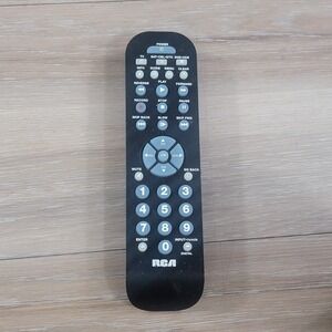 RCA 4-Device Universal Remote Control Black RCR412S for TV DVD VCR SAT CBL DTC